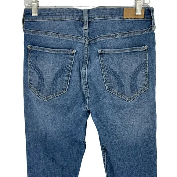 Hollister Jeans Women's Sz W28 x L28 Super Skinny High-Rise Soft Stretch Blue - Picture 9 of 11